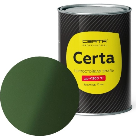 "CERTA до 500°С зеленый (~RAL 6002) 0,8 кг